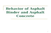 1 Behavior of Asphalt Binder and Asphalt Concrete.