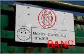 North Carolina Landfill Bans North Carolina Landfill