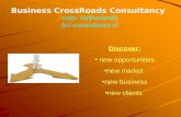 Business CrossRoads Consultancy Discover: new opportunities new market new business new clients Velp, Netherlands bcr-consultancy.nl.