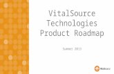 Summer 2013 VitalSource Technologies Product Roadmap.