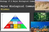 Biology 17.3 Major Biological Communities Major Biological Communities: Biomes.