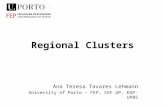 Regional Clusters Ana Teresa Tavares Lehmann University of Porto – FEP, CEF.UP, EGP-UPBS.