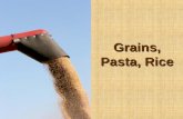 Grains, Pasta, Rice. Grains Definition: single, hard seed Most common grains –Wheat –Corn –Rice.