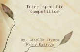 Inter-specific Competition By: Giselle Rivera Manny Estrada.