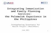 Integrating Immunization and Family Planning Services: the Polomolok Experience in the Philippines Strengthening Governance for Health Project (HealthGov)