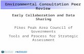 Environmental Consultation Peer Review Early Collaboration and Data Sharing Pikes Peak Area Council of Governments Tools and Process for Strategic Assessment.