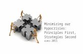 Minimizing our Hypocrisies: Principles First, Strategies Second ACAMIS 2015.