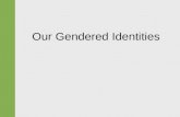 Our Gendered Identities. Gendered Identities  Sex  Gender identity.  Gender (or gender role)