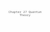 Chapter 27 Quantum Theory. Objectives 27.1 Describe the spectrum emitted by a hot body and explain the basic theory that underlies the emission of hot-body.
