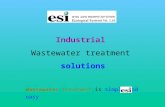 Industrial Wastewater treatment solutions Wastewater treatment is simple and easy..
