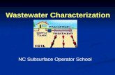 Wastewater Characterization NC Subsurface Operator School.
