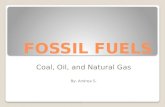 FOSSIL FUELS Coal, Oil, and Natural Gas By: Andrea S.