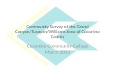 Community Survey of the Grand Canyon/Tusayan/Williams Area of Coconino County Coconino Community College March 2010.