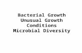 Bacterial Growth Unusual Growth Conditions Microbial Diversity.