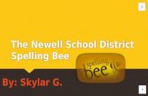 Who?  The spelling bee is for anyone grades 1-8.  You compete against your own class and then you participate against the top 10 spellers in the class.