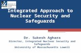 Integrated Approach to Nuclear Security and Safeguards Dr. Sukesh Aghara Director, Integrated Nuclear Security and Safeguards University of Massachusetts.