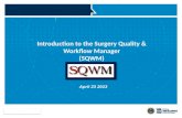 Introduction to the Surgery Quality & Workflow Manager (SQWM)