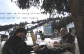 Lunch break while skiing at Eldora Great weather and empty slopes!