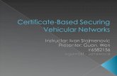 Introduction  Benefits of VANET  Different types of attacks and threats  Requirements and challenges  Security Architecture  Vehicular PKI.