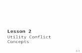 2-1 Utility Conflict Concepts Lesson 2. 2-2 Course Overview 8:30 AM – 9:00 AMIntroductions and Course Overview 9:00 AM – 10:15 AMUtility Conflict Concepts.