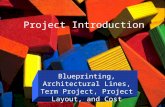 Project Introduction Blueprinting, Architectural Lines, Term Project, Project Layout, and Cost.
