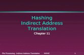 File Processing - Indirect Address Translation MVNC1 Hashing Indirect Address Translation Chapter 11.