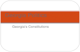 Georgia’s Constitutions Georgia Politics. The student will understand that distribution of power in government is a product of existing documents and.
