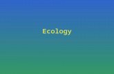 Ecology. Define Ecology study of the interactions that take place among organisms and their environment.