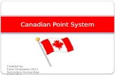 Canadian Point System Created by: Carol Gnojewski 2011 Secondary Humanities Instructor.