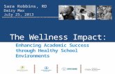 The Wellness Impact: Enhancing Academic Success through Healthy School Environments Sara Robbins, RD Dairy Max July 25, 2013.