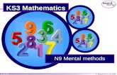 © Boardworks Ltd 2004 1 of 63 N9 Mental methods KS3 Mathematics.