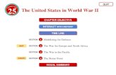 25 The United States in World War II QUIT CHAPTER OBJECTIVE INTERACT WITH HISTORY INTERACT WITH HISTORY TIME LINE VISUAL SUMMARY SECTION Mobilizing for.