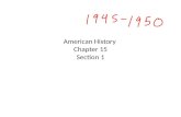 American History Chapter 15 Section 1. Yalta Conference In February 1945, Roosevelt, Churchill, and Stalin met at Yalta. While at the Yalta Conference,