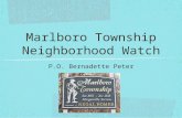 Marlboro Township Neighborhood Watch P.O. Bernadette Peter.