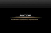 Basic Properties, Inverse Functions, Composite Functions FUNCTIONS.