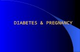 DIABETES & PREGNANCY DIABETES & PREGNANCY. Diabetes Complicating Pregnancy Gestational Diabetes Pre-existing Diabetes Each is uniquely defined Share some