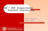 FAA / DOT Inspections Cornell University Bill Leonard 2013 CUHWC.