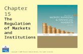Copyright © 2009 Pearson Addison-Wesley. All rights reserved. Chapter 15 The Regulation of Markets and Institutions.