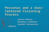 Personas and a User- Centered Visioning Process Zsuzsa Koltay Kornelia Tancheva Cornell University Library.