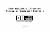 Ohio Insurance Institute Classroom Immersion Exercise April 2012.