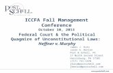 ICCFA Fall Management Conference October 10, 2013 James J. Kutz Jason G. Benion Post & Schell, PC 17 North Second Street Harrisburg, PA 17101 (717) 731-1970.