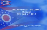 THE NORTHWEST ORDINANCE through THE WAR of 1812 Click on Pictures to Activate Content Links.