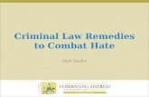 Criminal Law Remedies to Combat Hate Mark Sandler.