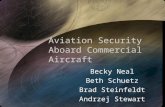 Aviation Security Aboard Commercial Aircraft Becky Neal Beth Schuetz Brad Steinfeldt Andrzej Stewart.