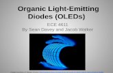 Organic Light-Emitting Diodes (OLEDs) ECE 4611 By Sean Davey and Jacob Walker Image Courtesy of Topper Choice //topperchoice.com/working-principle-of-oled-organic-light-em