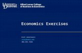 Economics Exercises Rich Jakotowicz richj@udel.edu 302.831.7226.