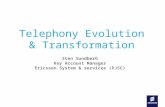 Slide title In CAPITALS 44 pt Slide subtitle 20 pt Telephony Evolution & Transformation Sten SundberG Key Account Manager Ericsson System & services (PJSC)