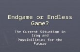 Endgame or Endless Game? The Current Situation in Iraq and Possibilities for the Future.
