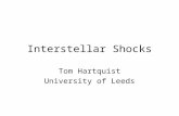 Interstellar Shocks Tom Hartquist University of Leeds.