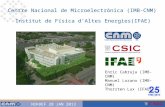 1 NIKHEF 28 JAN 2013 Centre Nacional de Microelectrònica (IMB-CNM) Institut de Física d’Altes Energies(IFAE) Enric Cabruja (IMB-CNM) Manuel Lozano (IMB-CNM)